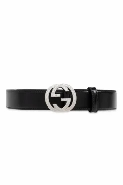 Gucci BLACK Leather belt