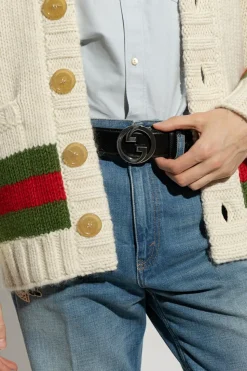 Gucci BLACK Leather belt