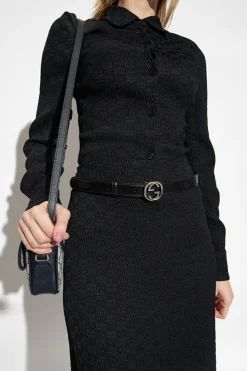 Gucci BLACK Leather belt