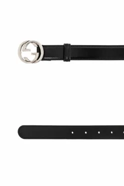 Gucci BLACK Leather belt