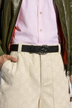 Gucci BLACK Leather belt