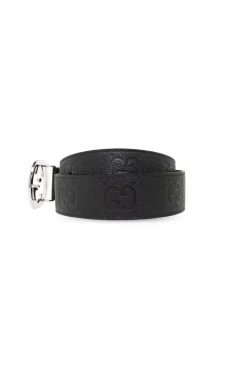 Gucci BLACK Leather belt