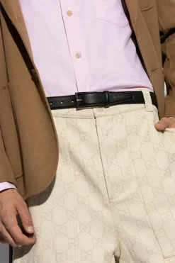 Gucci BLACK Leather belt