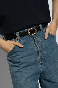 Gucci BLACK Leather belt