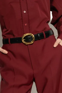 Gucci BLACK Leather belt