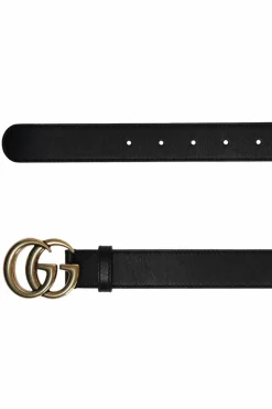 Gucci BLACK Leather belt