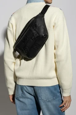 Gucci BLACK Leather belt bag