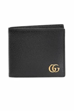Gucci BLACK Leather bi-fold wallet