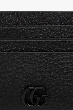 Gucci BLACK Leather card case