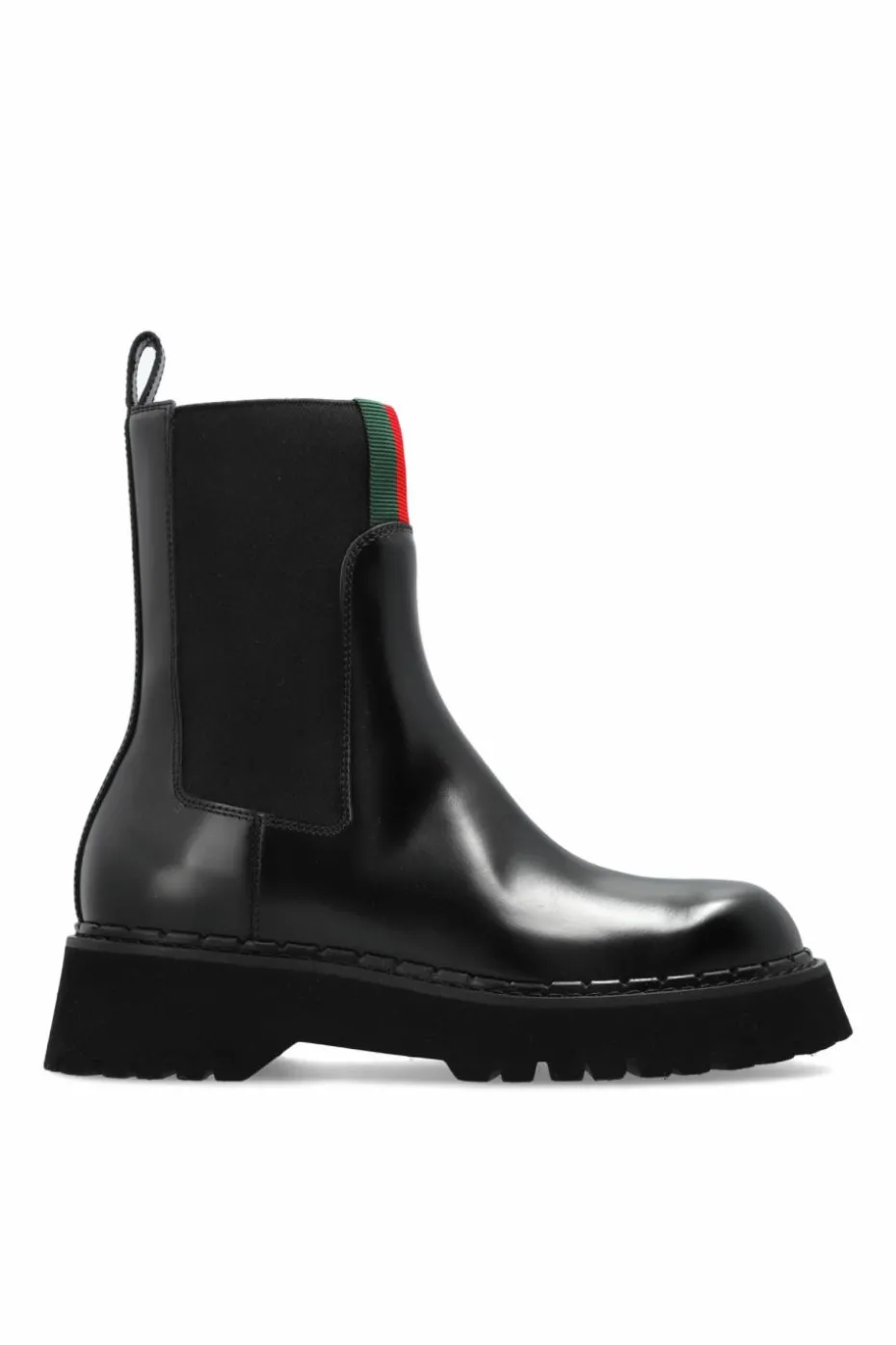 Gucci BLACK Leather Chelsea boots