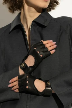 Gucci BLACK Leather gloves