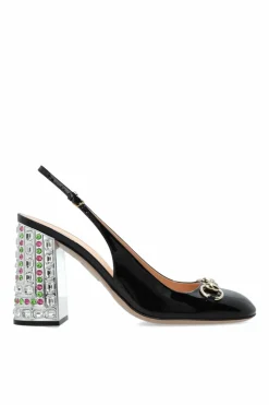 Gucci BLACK Leather heeled shoes