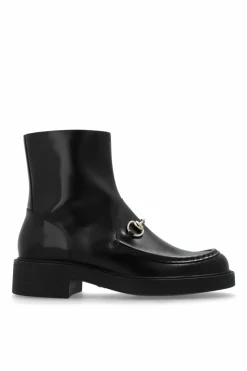 Gucci BLACK Leather high-heeled shoes