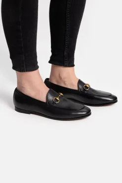 Gucci BLACK Leather Loafers