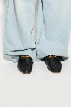 Gucci BLACK Leather loafers