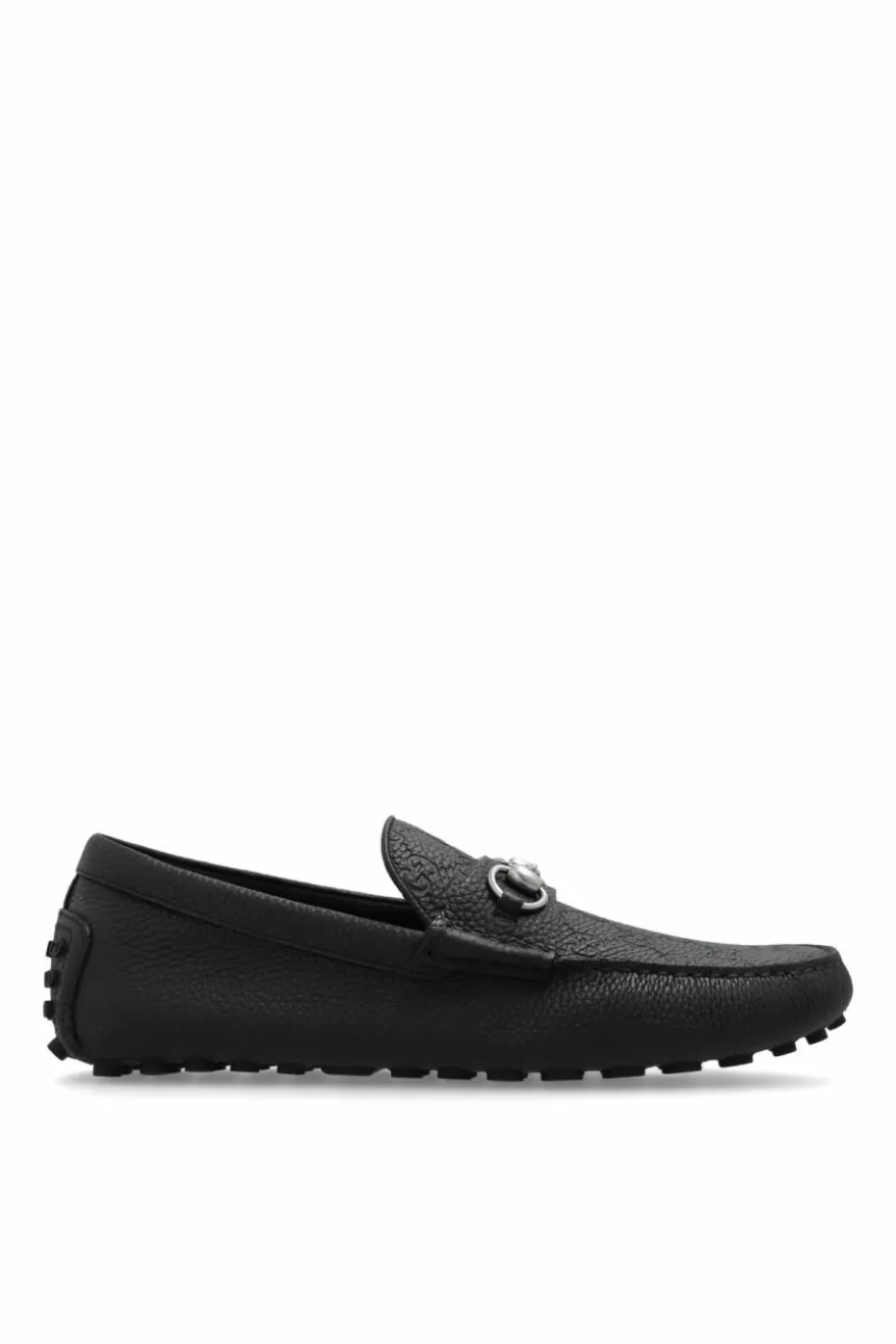 Gucci BLACK Leather moccasins