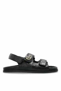 Gucci BLACK Leather sandals