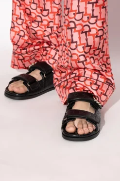 Gucci BLACK Leather sandals