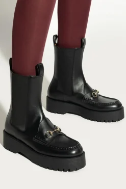 Gucci BLACK Leather shoes ‘Betis Glamour’