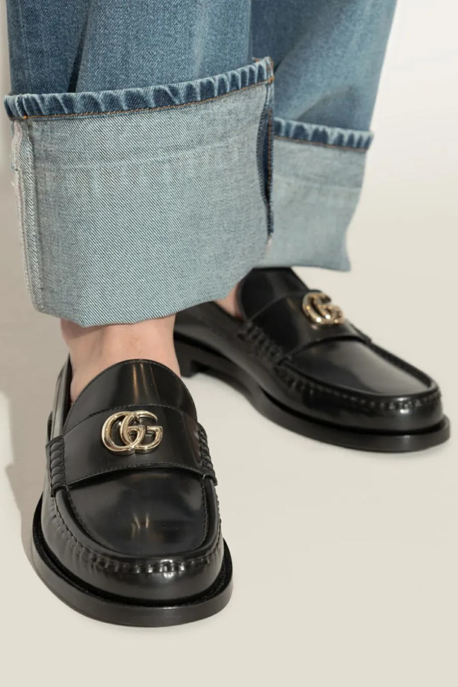 Gucci BLACK Leather shoes type 'loafers'