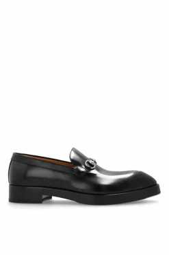 Gucci BLACK Leather shoes type loafers