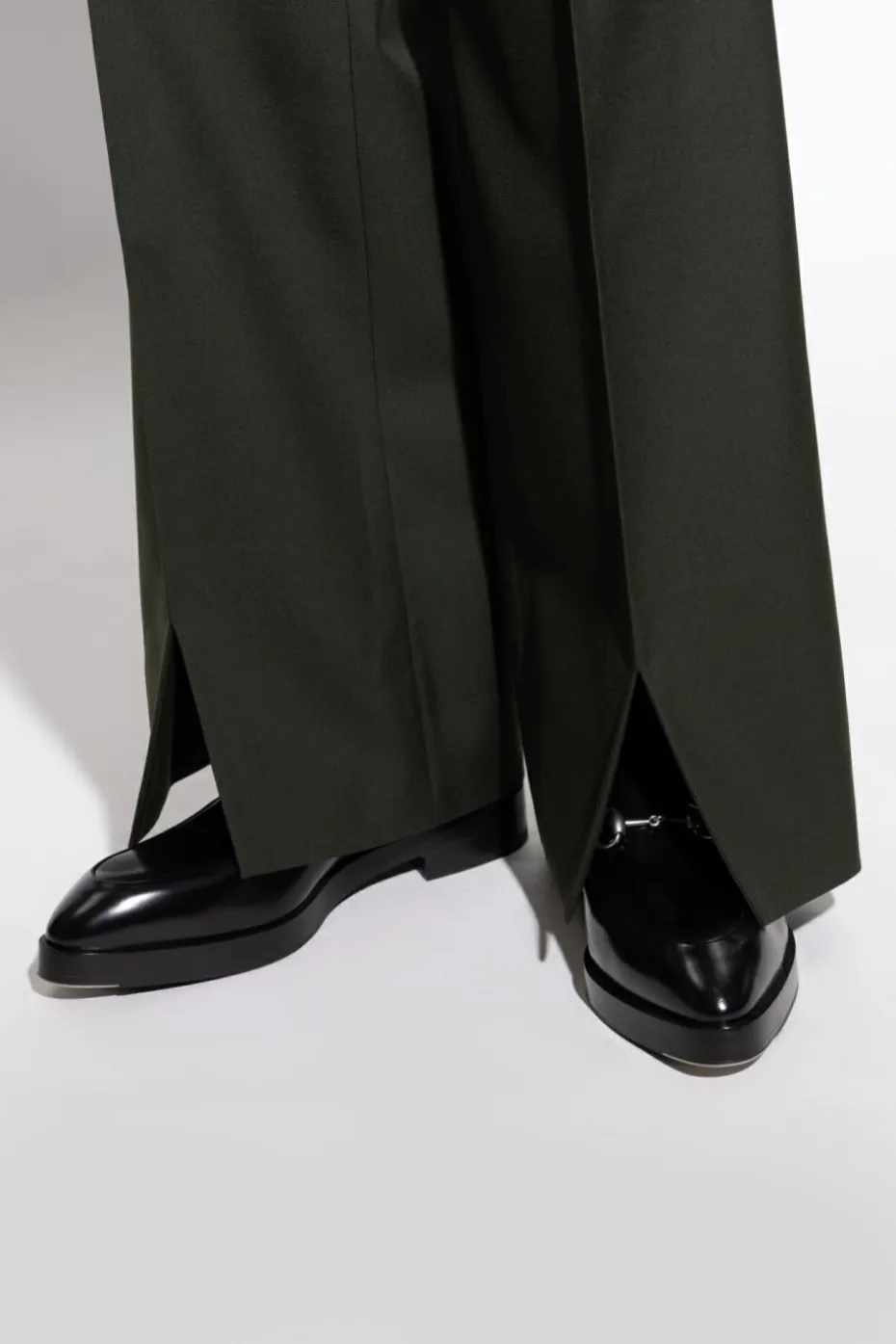 Gucci BLACK Leather shoes type loafers