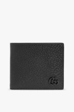 Gucci BLACK Leather wallet with logo