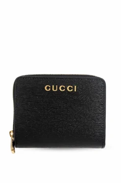 Gucci BLACK Leather wallet with logo
