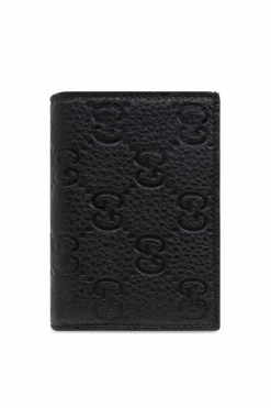 Gucci BLACK Leather wallet with logo