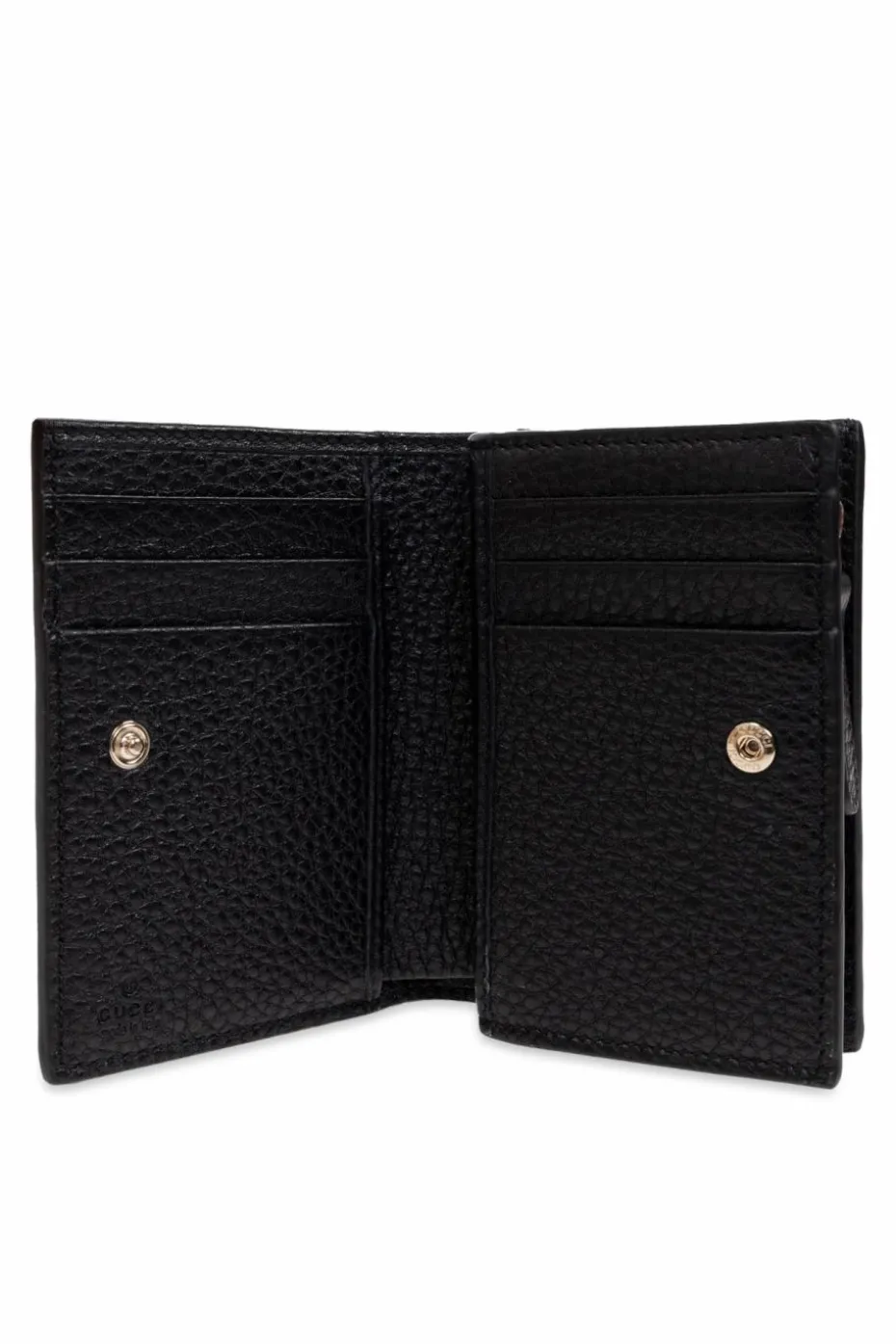 Gucci BLACK Leather wallet with logo