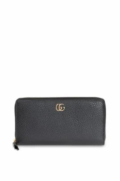 Gucci BLACK Leather wallet with logo