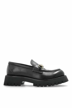 Gucci BLACK Loafers shoes on platform
