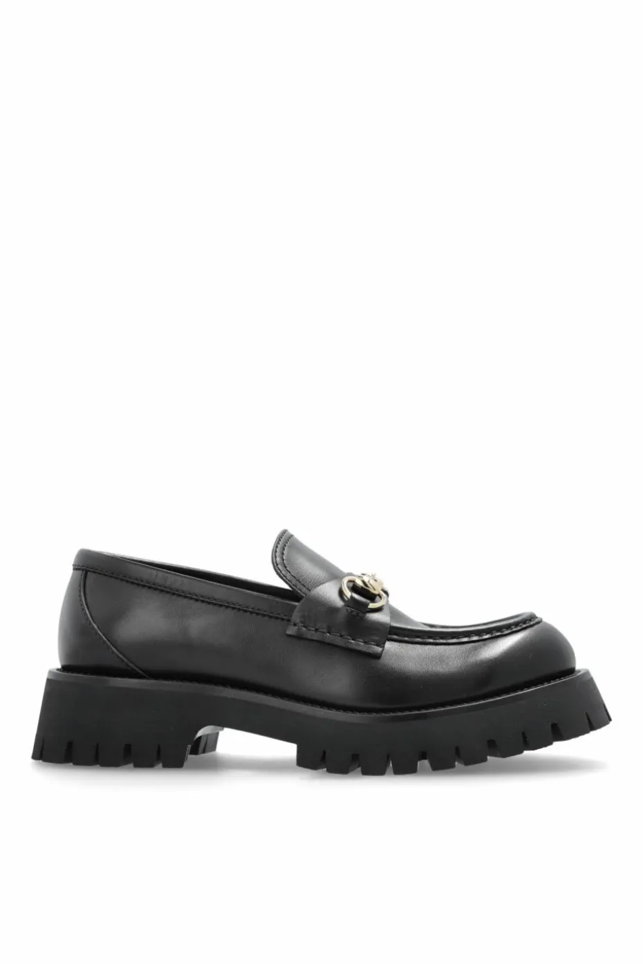 Gucci BLACK Loafers shoes on platform