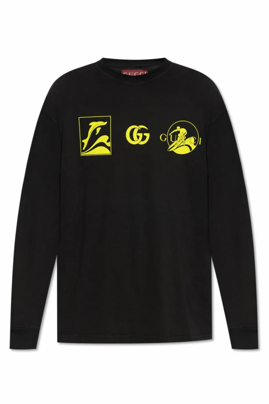 Gucci BLACK Long sleeve T-shirt