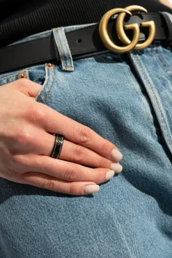 Gucci BLACK Monogram ring