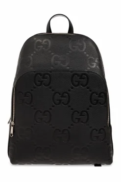Gucci BLACK Monogrammed backpack