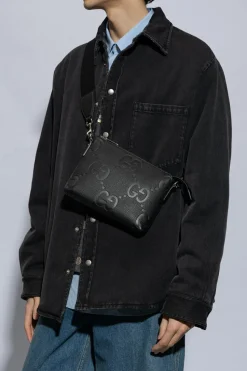 Gucci BLACK Monogrammed shoulder bag