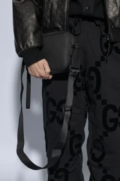 Gucci BLACK Monogrammed shoulder bag