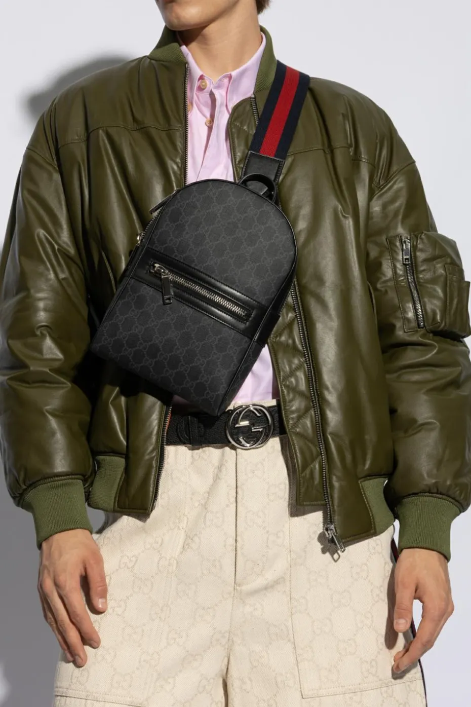 Gucci BLACK One-shoulder backpack