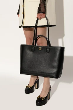 Gucci BLACK ‘Ophidia Medium’ shopper bag