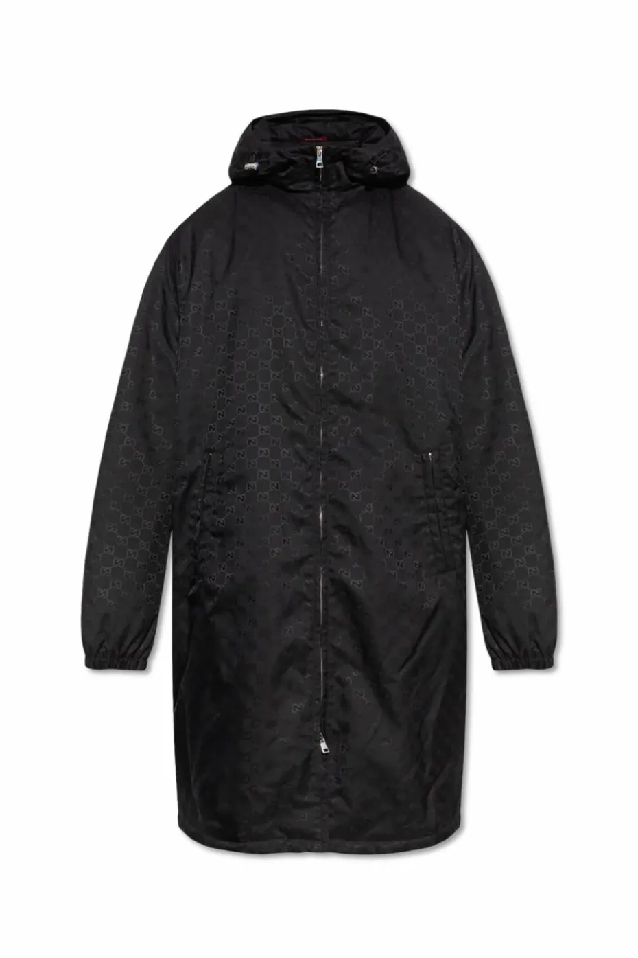 Gucci BLACK Parka with 'GG' pattern