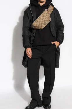 Gucci BLACK Parka with 'GG' pattern