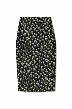 Gucci BLACK Patterned skirt with slit