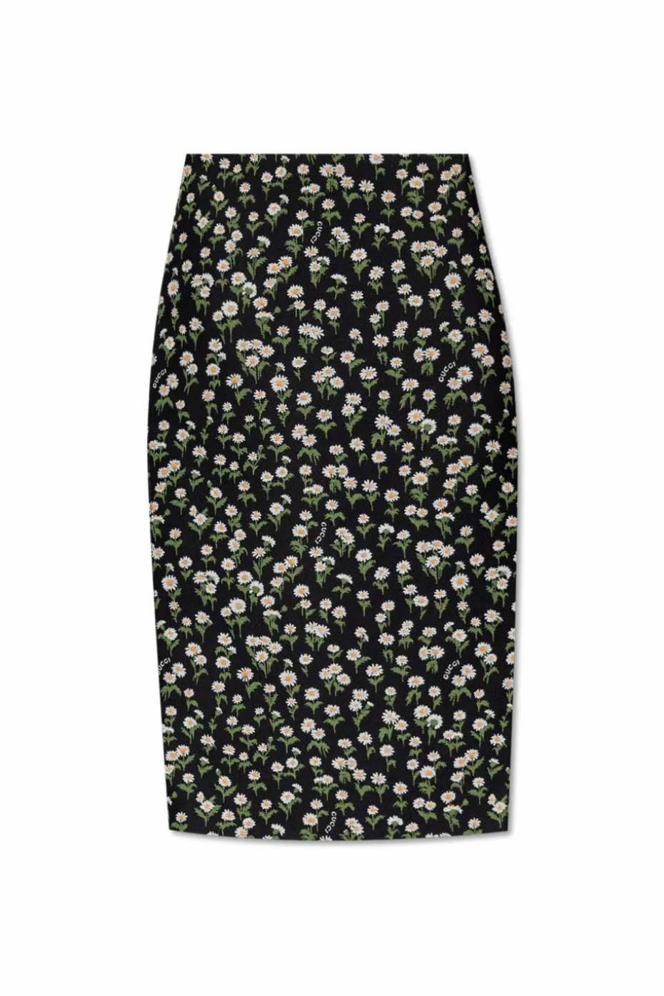 Gucci BLACK Patterned skirt with slit