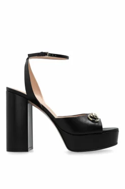 Gucci BLACK Platform sandals 'Horsebit'