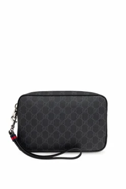 Gucci BLACK Pouch with wrist strap