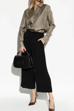 Gucci BLACK Pressed trousers