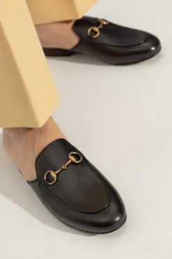 Gucci BLACK 'Princetown' leather slippers
