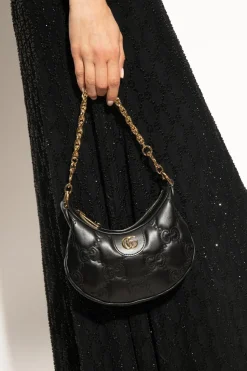 Gucci BLACK Quilted shoulder bag