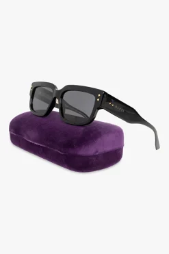 Gucci BLACK Rectangular frame sunglasses
